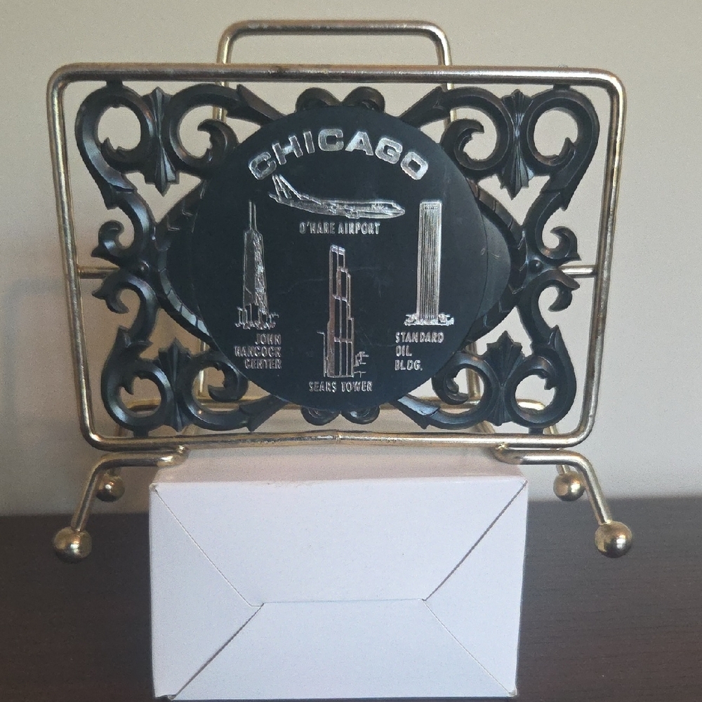 Vintage Chicago Metal Napkin Holder